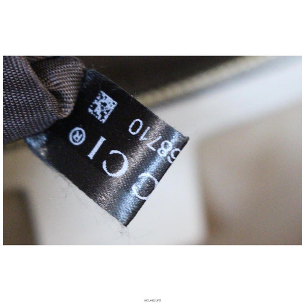 GUCCI Sylvie Embroidered Leather Medium Top Handle Bag White 431665