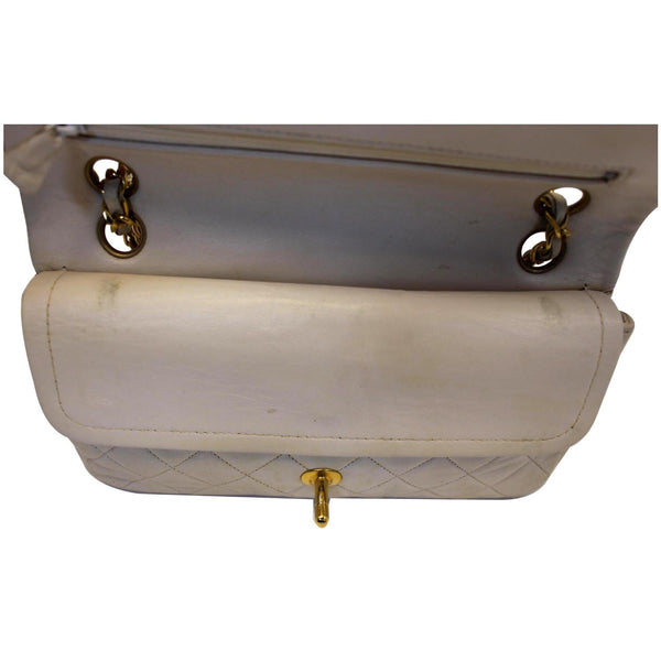 Chanel Classic Medium Double Flap Shoulder Bag Bag Ivory-US