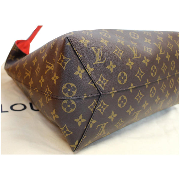 LOUIS VUITTON Flower Hobo Monogram Canvas Shoulder Hobo Bag Brown
