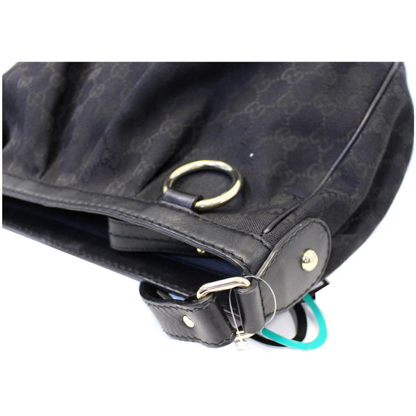 Gucci Sukey GG Canvas Black Checks Messenger Bag - closeups view