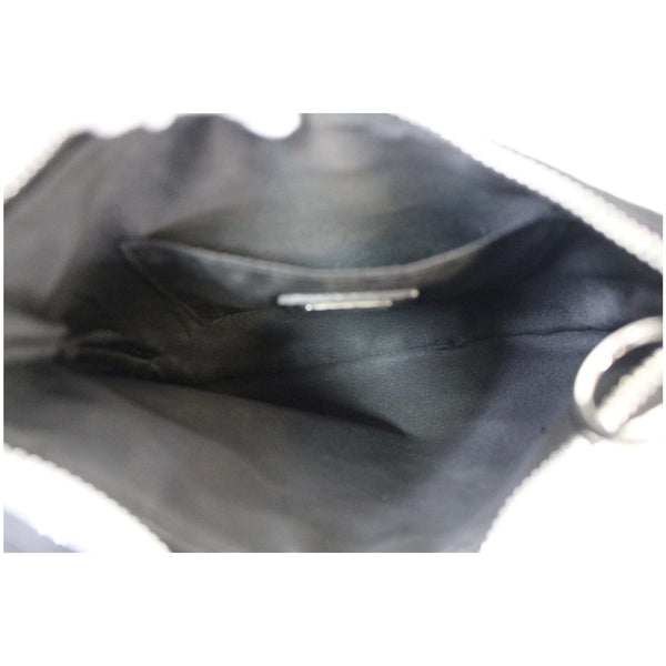 FENDI FF Zucchino Small Oyster Shoulder Bag Black