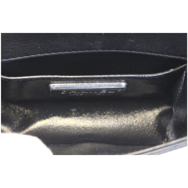 CHANEL Mini Boy Galuchat Stingray Flap Bag Black Silver-US