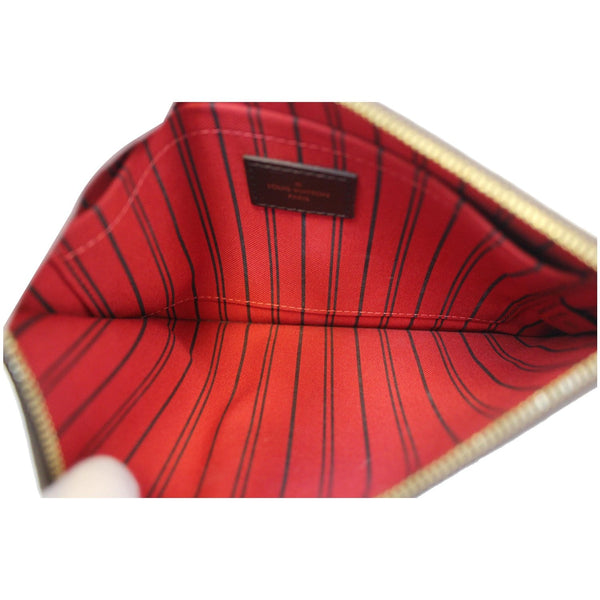LOUIS VUITTON Pochette Wristlet Pouch Neverfull MM Damier Ebene-US