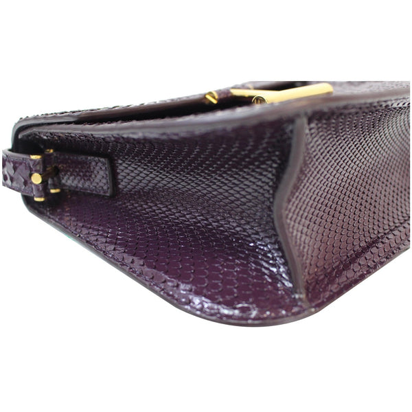 TOM FORD Tara T-Clasp Python Shoulder Bag Purple - Last Call