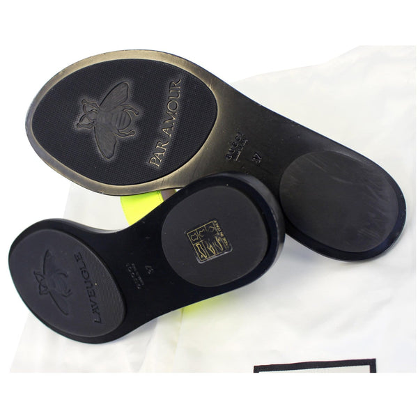 GUCCI GG Marmont Leather Thong Sandal Green 7-US