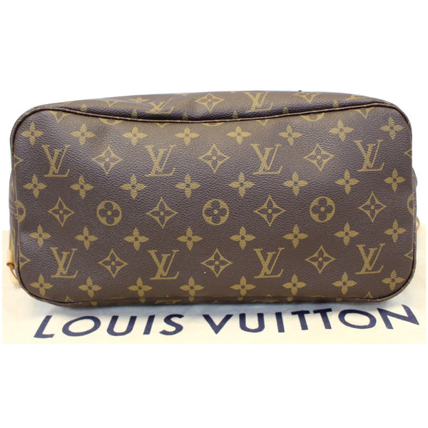 LOUIS VUITTON Neverfull MM Monogram Canvas Tote Shoulder Bag Brown