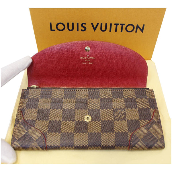 LOUIS VUITTON Caissa Damier Ebene Wallet Brown-US