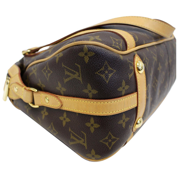 LOUIS VUITTON Stresa PM Monogram Canvas Shoulder Bag Brown