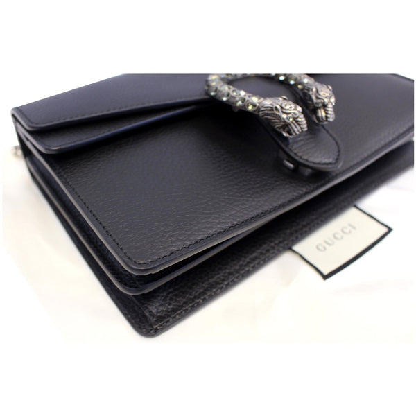 Gucci Shoulder Bag Dionysus Small Leather Black - left side