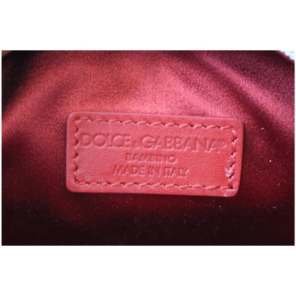 DOLCE & GABBANA L'amore Heart Leather Shoulder Bag Red