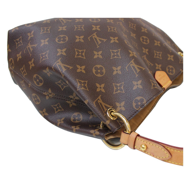 coated canvas Louis Vuitton Graceful MM Shoulder Bag