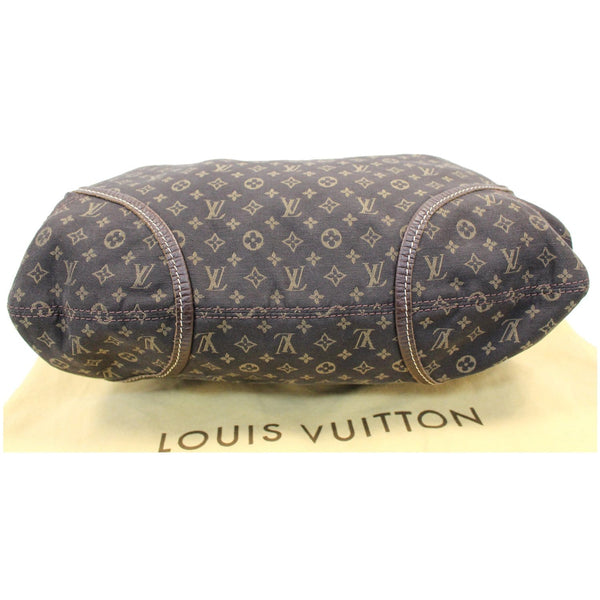 LOUIS VUITTON Manon MM Mini Lin Monogram Hobo Bag Black