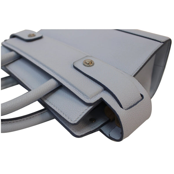 GIVENCHY Horizon Mini Grained Leather Satchel Bag Light Blue