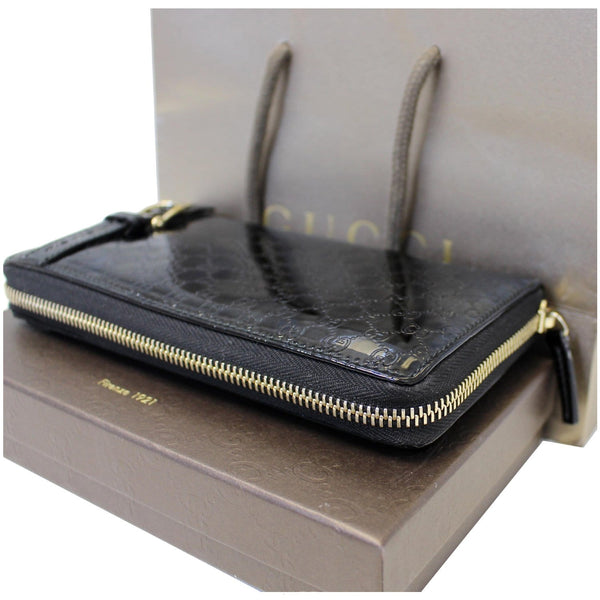 Gucci Wallet Nice Microguccissima Patent Leather - side view