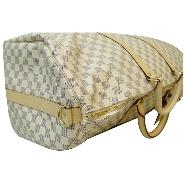 Louis Vuitton Keepall 55 Bandouliere Damier Azur Bag side view