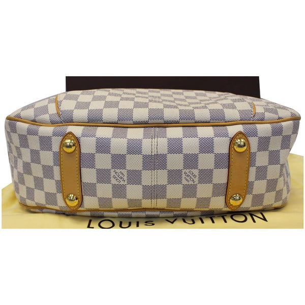 LOUIS VUITTON Galliera PM Damier Azur Shoulder Bag White