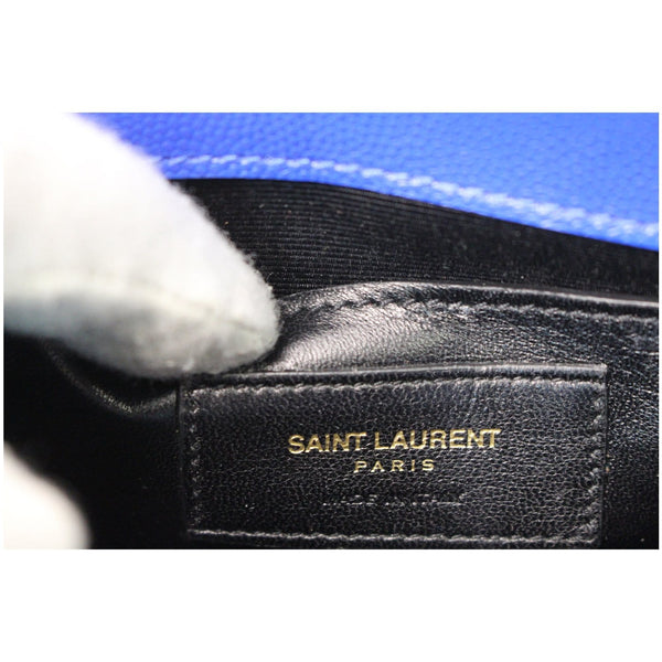 YVES SAINT LAURENT Kate Small Grain De Poudre Crossbody Bag Blue