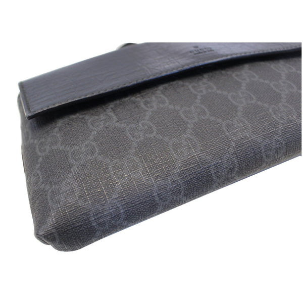 GUCCI GG Supreme Monogram Waist Bum Bag Black 161833-US