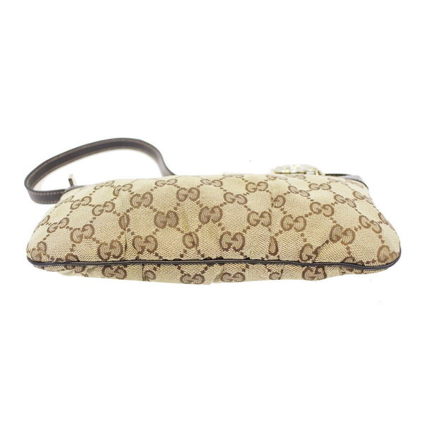 GUCCI Interlocking G Pochette GG Canvas Shoulder Bag Beige-US