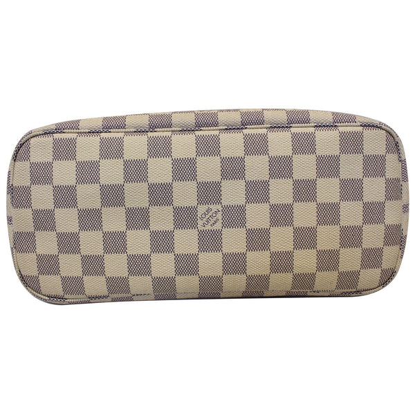 Louis Vuitton Neverfull PM Damier Azur Tote Bag - bottom view