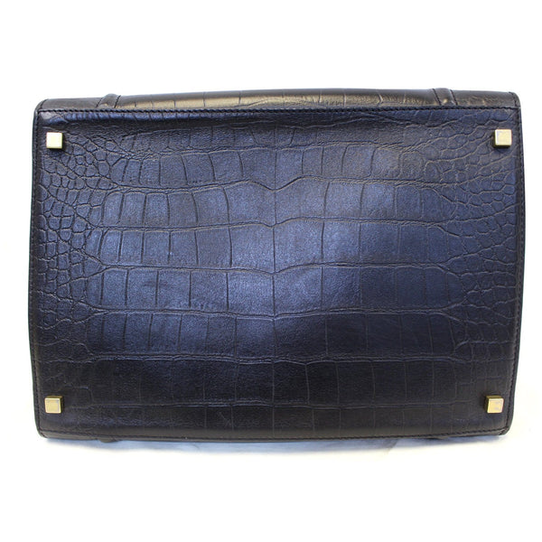 CELINE Medium Phantom Luggage Croc Stamped Embossed Leather Tote Bag-US