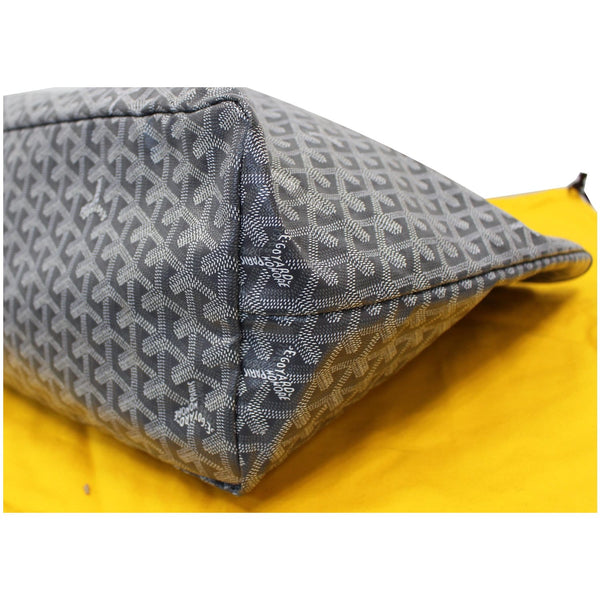 GOYARD Goyardine Saint Louis GM Tote Shoulder Bag Black