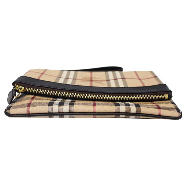 BURBERRY Haymarket Check Adeline Foldover Clutch Brown-US