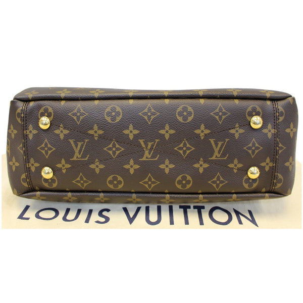 LOUIS VUITTON Pallas Chain Monogram Canvas Shopper Bag Brown