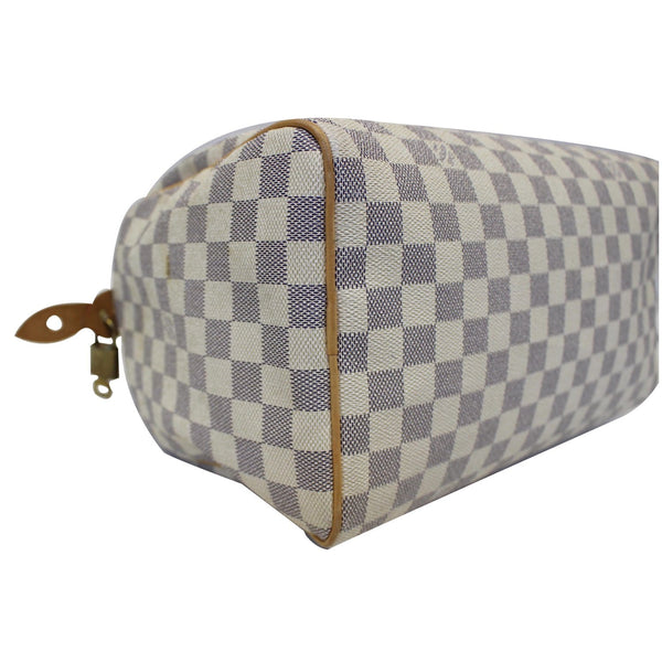 Louis Vuitton Speedy - Lv Damier Azur Handbag - clean corner