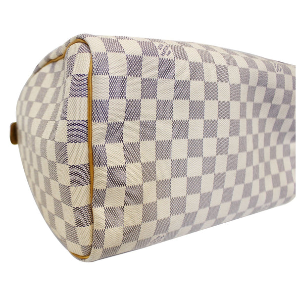 LOUIS VUITTON Damier Azur Speedy 30 Satchel Handbag-US