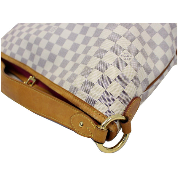 LOUIS VUITTON Delightful PM Damier Azur Shoulder Hobo Bag White
