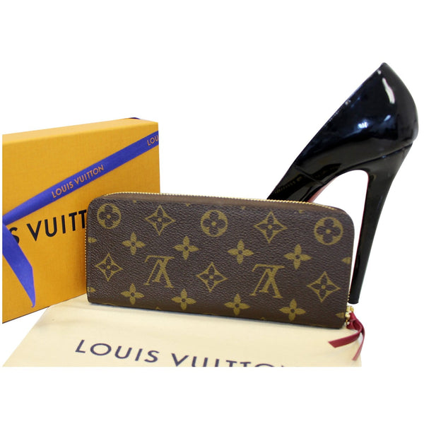 LOUIS VUITTON Clemence Monogram Canvas Wallet Brown-US