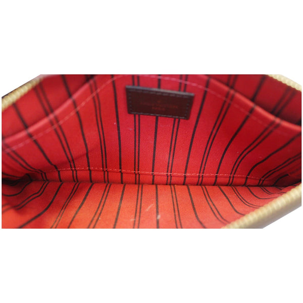 Louis Vuitton Neverfull MM Pochette Wristlet Pouch - interior