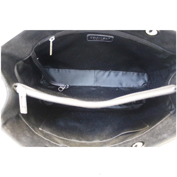 CHANEL Black Caviar Leather Grand Shopping Tote Bag-US