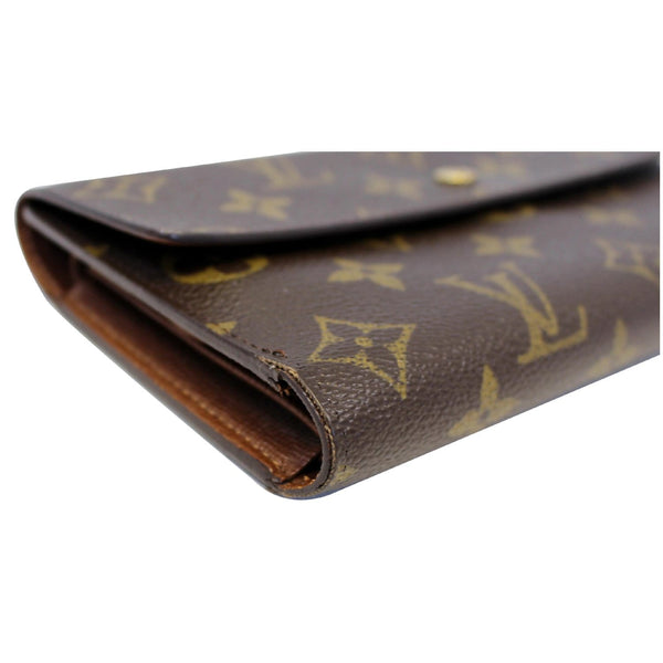 LOUIS VUITTON Porte Tresor International Monogram Canvas Wallet Brown