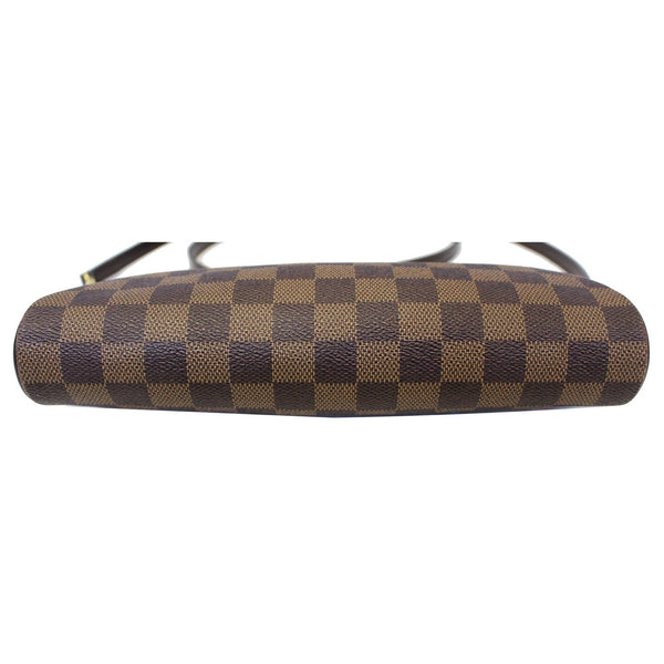 LOUIS VUITTON Pochette Eva Damier Ebene Clutch Crossbody Bag Brown