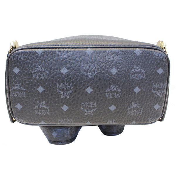 MCM Stark Visetos Backpack Bag Black - leather