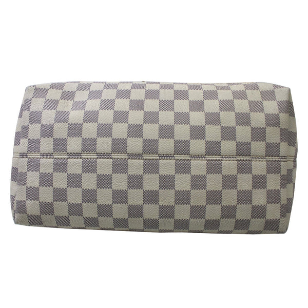 Louis Vuitton Iena MM Damier Azur Shoulder Bag base view