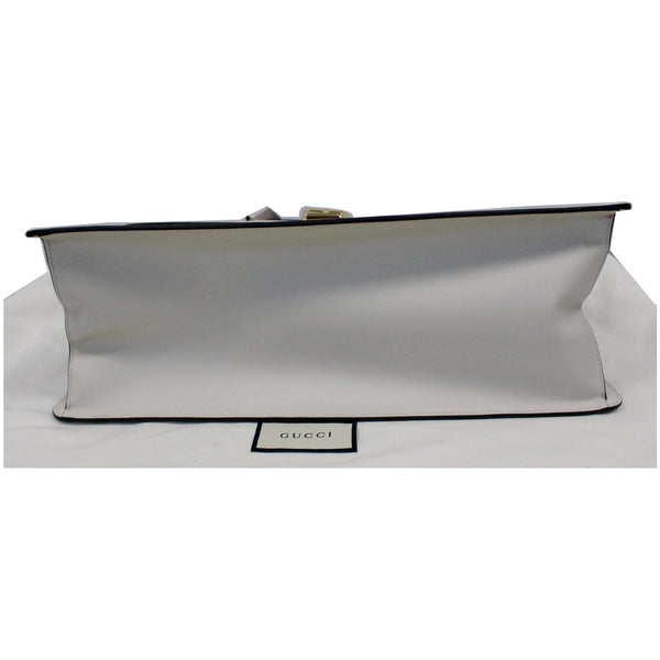 GUCCI Maxi Sylvie Calfskin Top Handle Bag White 477631