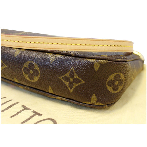 LOUIS VUITTON V Pochette Accessories Monogram Canvas Bag Brown