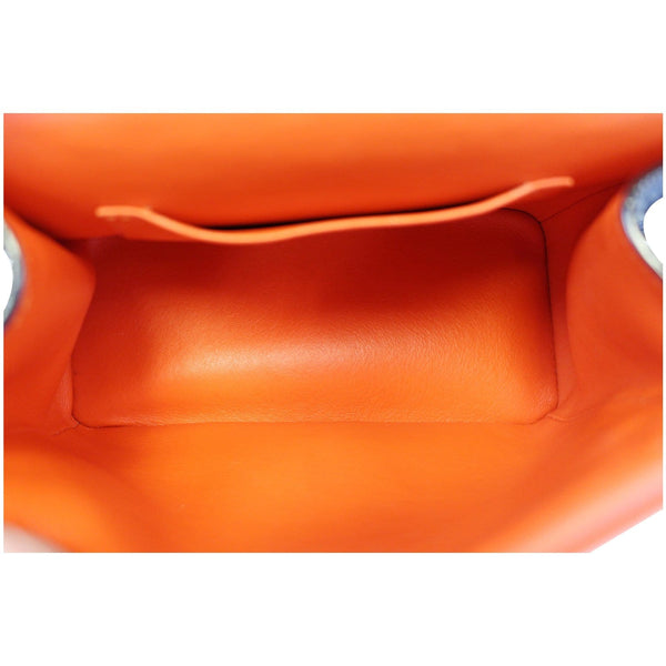 Christian Dior Be Dior Small Bullcalf Flap Bag with orange interior