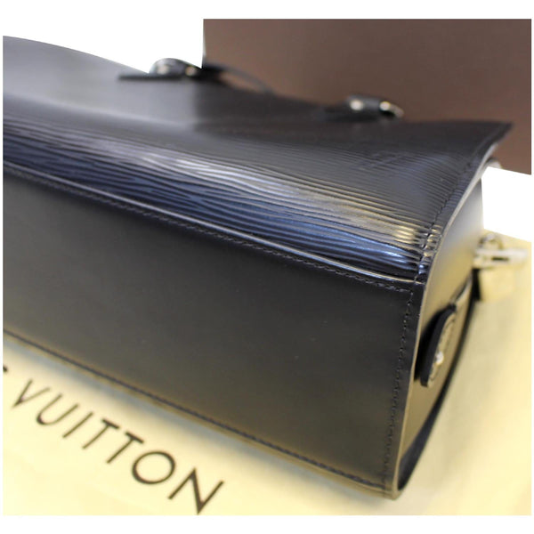 LOUIS VUITTON Pont Neuf PM Epi Leather Satchel Bag Black-US
