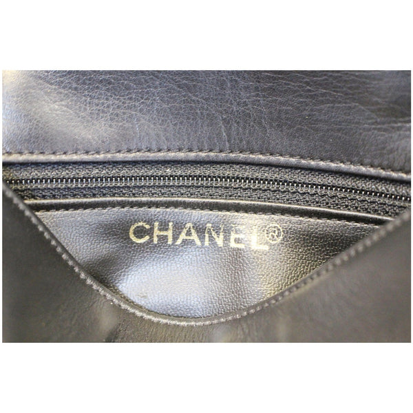 CHANEL VINTAGE Logo Plaque Bum Bag Black-US