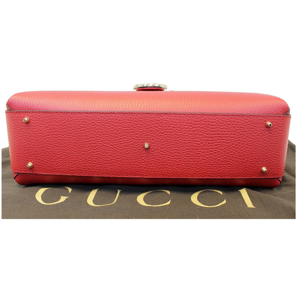 Gucci Shoulder Bag Interlocking GG Calfskin Leather - bottom view