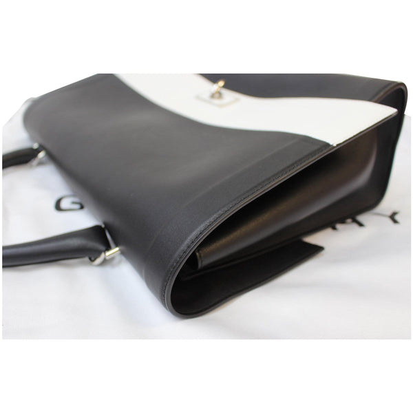 GIVENCHY Shark Medium Calfskin Bicolor Satchel Bag Black/White - 20% OFF