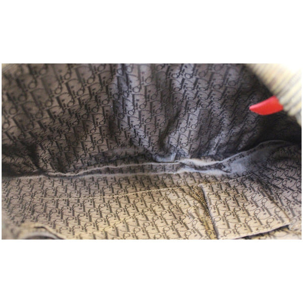 CHRISTIAN DIOR Plisse Pleated Leather Hobo Bag Red-US