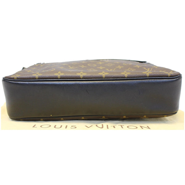 LOUIS VUITTON Bass GM Monogram Macassar Canvas Messenger Bag Brown