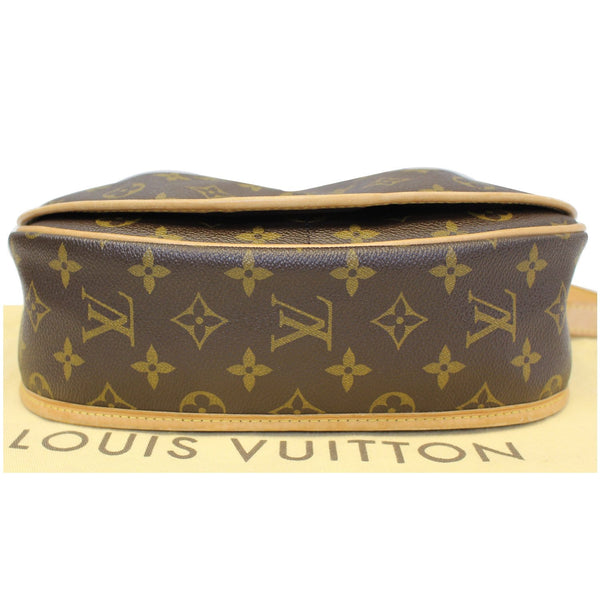 LOUIS VUITTON Menilmontant PM Monogram Canvas Crossbody Bag Brown