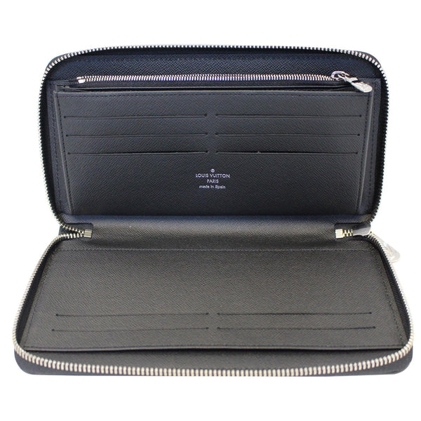 Louis Vuitton Zippy Wallet Organizer Leather Black - inside view