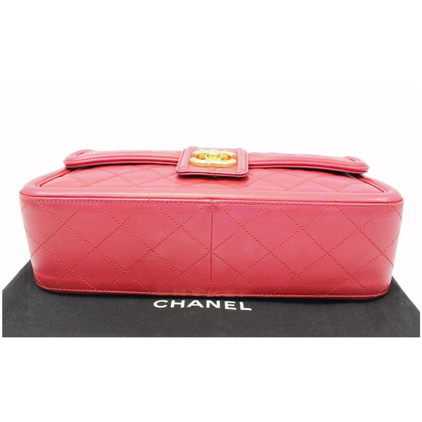 Chanel Flap Large Elegant CC Calfskin Shoulder Bag - side view